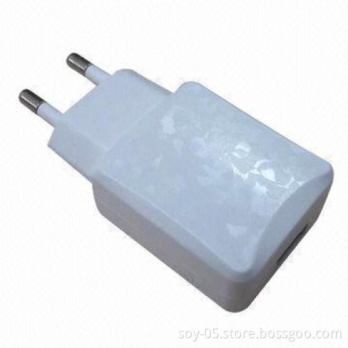 Universal USB Travel Chargers with EU, Sized 54.8 x 40.9 x 22mm